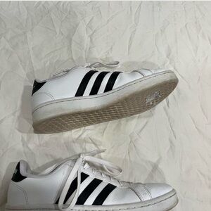 Adidas Classic White and Black Trainers